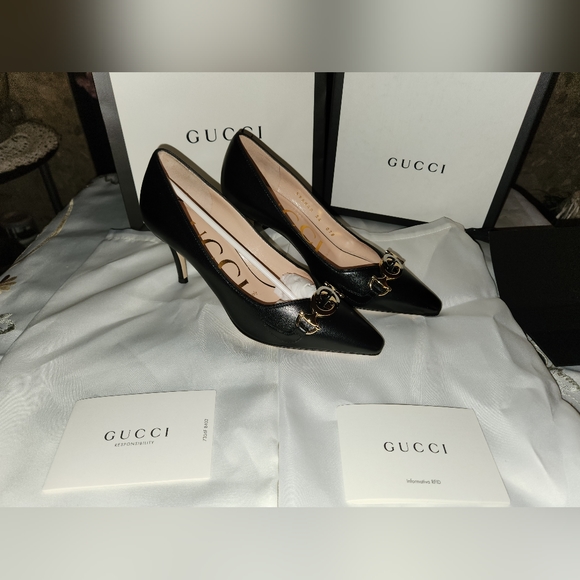 GUCCI - Zumi Mid Heel Pumps - Picture 5 of 8